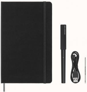 Moleskine Smart Writing Set - Smart Pen 3 + Paper Tablet linajkový čierny L (A5)