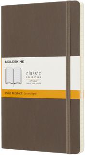 Moleskine Zápisník Classic - L (A5) | Mäkká väzba | Hnedý