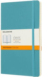 Moleskine Zápisník Classic - L (A5) | Mäkká väzba | Modrozelený