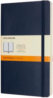 Moleskine Zápisník Classic - L (A5) | Mäkká väzba | Tmavomodrý