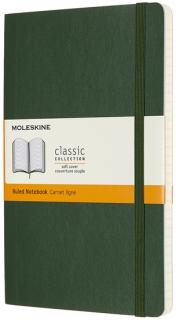 Moleskine Zápisník Classic - L (A5) | Mäkká väzba | Zelený