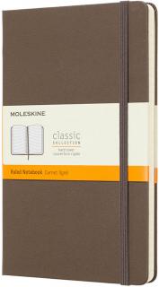 Moleskine Zápisník Classic - L (A5) | Tvrdá väzba | Hnedý