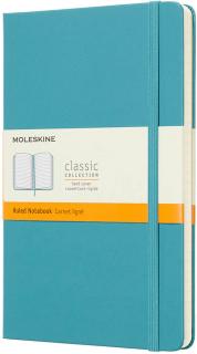 Moleskine Zápisník Classic - L (A5) | Tvrdá väzba | Modrozelený