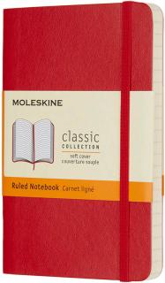 Moleskine Zápisník Classic - S (A6) | Mäkká väzba | Červený
