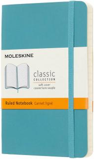 Moleskine Zápisník Classic - S (A6) | Mäkká väzba | Modrozelený