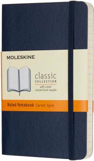 Moleskine Zápisník Classic - S (A6) | Mäkká väzba | Tmavomodrý