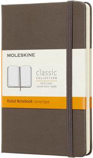 Moleskine Zápisník Classic - S (A6) | Tvrdá väzba | Hnedý