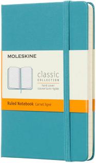 Moleskine Zápisník Classic - S (A6) | Tvrdá väzba | Modrozelený