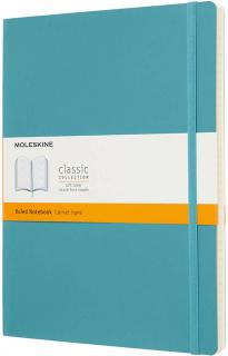 Moleskine Zápisník Classic - XL (A4) | Mäkká väzba | Modrozelený