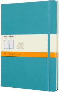 Moleskine Zápisník Classic - XL (A4) | Tvrdá väzba | Modrozelený