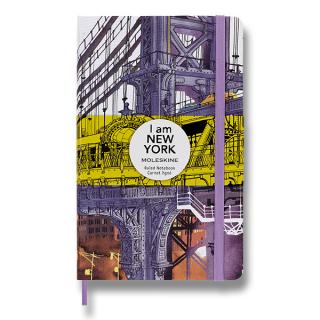 Zápisník Moleskine I am New York - L (A5) | Linajkový | Tvrdá väzba