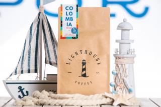 Bezkofeínová káva Lighthouse Coffee Colombia Excelso EP Swiss Water Decaf Hmotnosť v gramoch: 500