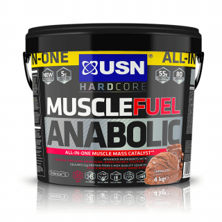 USN Muscle Fuel Anabolic 4000g (USN Muscle Fuel Anabolic je navrhnutý tak, aby sa stal katalyzátorom rastu svalovej hmoty. Tento vysokoproteínový nápoj je vybavený zmesou kreatínu, aminokyselín a minerálov.)