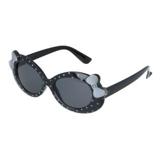 Čierno-biele bodkované slnečné okuliare pre deti &quot;Sweet&quot;