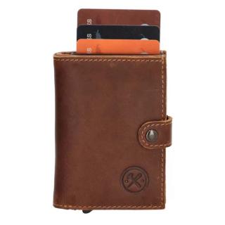 Hnedá kožená peňaženka s RFID ochranou &quot;Protect&quot;