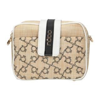 Hnedá zdobená crossbody kabelka na rameno &quot;Dust“