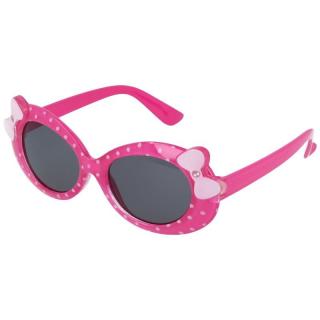 Ružovo-biele bodkované slnečné okuliare pre deti &quot;Sweet&quot;