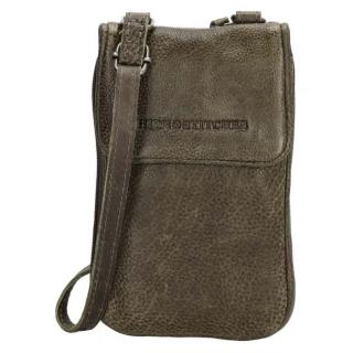 Zelená kožená kabelka na mobil „Skylar“