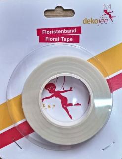 Floristická páska biela 12mm x 27,4 m, Dekofee Floral Tape -White-, DF0736
