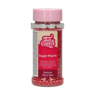 Posyp Fun Cakes - Perly stredné Shiny Red 80g, F51690