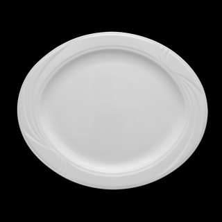 ARCADIA - oválny tanier 33 cm, biela (8095)