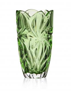 Aurum Flora Krištáľová váza 28 cm GREEN (4248)