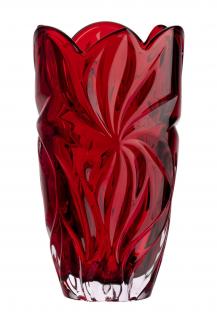 Aurum Flora Krištáľová Váza 28 cm RED (3751)
