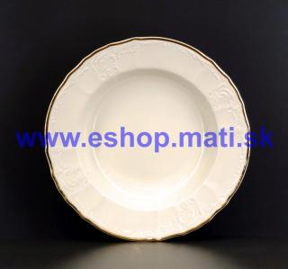 BERNADOTTE - hlboký tanier 23 cm, slonová kosť+EM500012SL (4697)