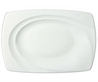 CELEBRATION - oválny tanier 28 cm, biela (xxxx)