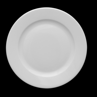 KASZUB - plytký tanier 26,5 cm, biela (1253)