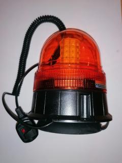 LED maják veľký magnetický oranžový 3- módový ,12V/24V