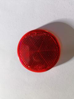 Odrazové sklíčko okrúhle samolepiace - červené