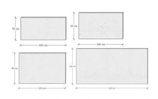 Záhradné betónové panely (rôzne varianty) - obdĺžnik (Betónové panely - obdĺžnik)