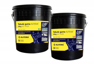 ALF TG500 40kg Biela TEKUTÁ GUMA ALFEMA (Výdatnosť 26-40m2 , 2x Tekutá guma ALFEMA TG500 biela 20 kg )