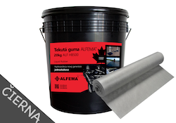 SET 1x Tekutá guma ALFEMA HB500 čierna 20 kg + geotextília šedá 1mx10m  (DOPRAVA ZDARMA! NOVÉ BALENIE, PÔVODNÁ RECEPTÚRA!)