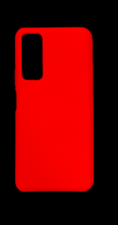 MobilEu Farebný obal silikónový na Huawei P Smart 2021 Červená FO138