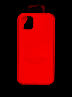 MobilEu Farebný obal silikónový na iPhone 11 Pro Max Červená FO069