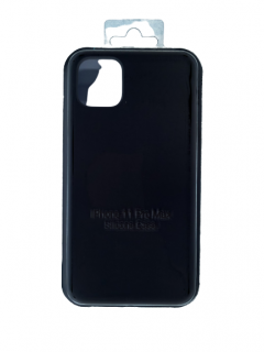MobilEu Farebný obal silikónový na iPhone 11 Pro Max Čierna FO068
