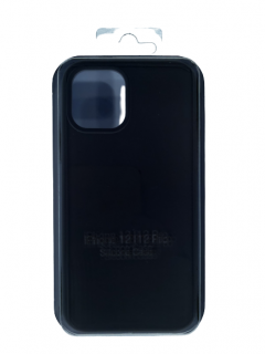 MobilEu Farebný obal silikónový na iPhone 12 Čierna FO068