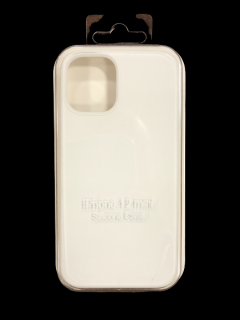 MobilEu Farebný obal silikónový na iPhone 12 Mini Biela FO067