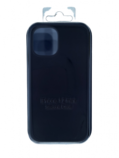 MobilEu Farebný obal silikónový na iPhone 12 Mini Čierna FO068