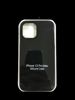 MobilEu Farebný obal silikónový na iPhone 12 Pro Max Čierna FO068