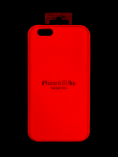 MobilEu Farebný obal silikónový na iPhone 6+/6s+ Červená FO069