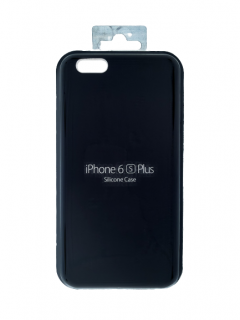 MobilEu Farebný obal silikónový na iPhone 6+/6s+ Čierna FO068