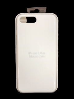 MobilEu Farebný obal silikónový na iPhone 8+ Biela FO067
