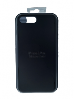 MobilEu Farebný obal silikónový na iPhone 8+ Čierna FO068