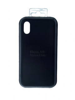 MobilEu Farebný obal silikónový na iPhone X/XS Čierna FO068