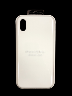 MobilEu Farebný obal silikónový na iPhone XS Max Biela FO067