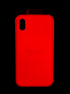 MobilEu Farebný obal silikónový na iPhone XS Max Červená FO069