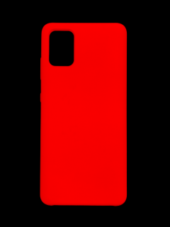 MobilEu Farebný obal silikónový na Samsung Galaxy A51 Červená FO156